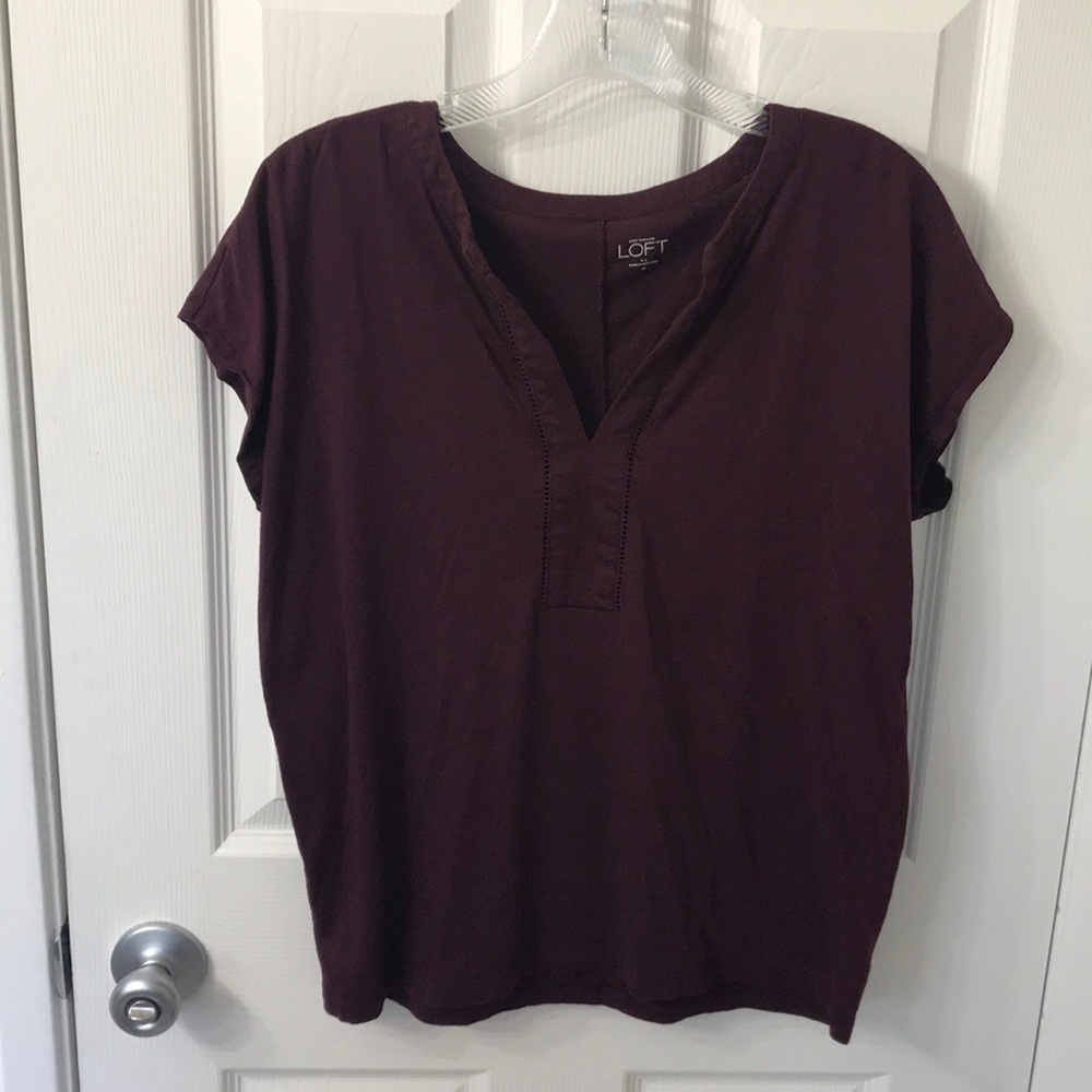 *Closet Clean Out* Ann Taylor Loft Plum Shirt